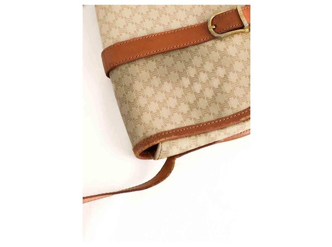 Céline Mini borsa in pelle beige - vista 5