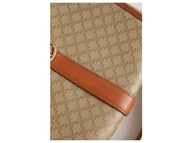 Céline Mini borsa in pelle beige - vista 6