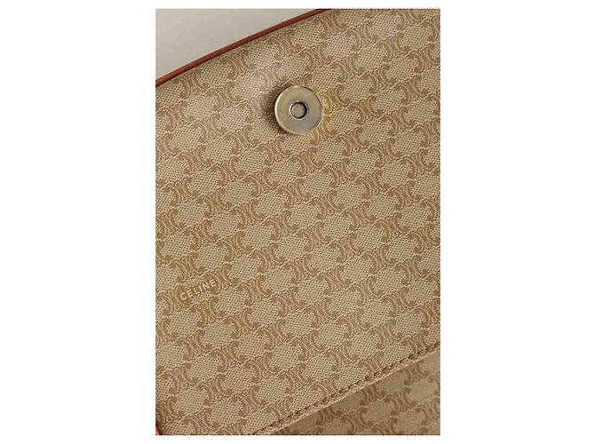 Céline Mini borsa in pelle beige - vista 7