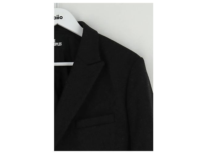 The Kooples Charcoal wool coat - view 3