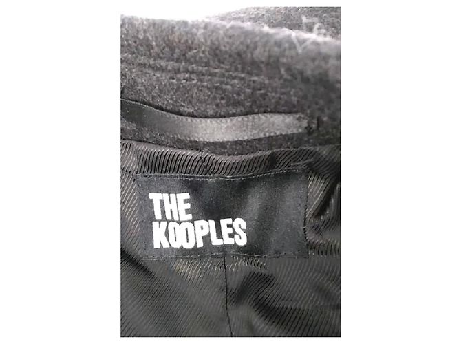 The Kooples Charcoal wool coat - view 5