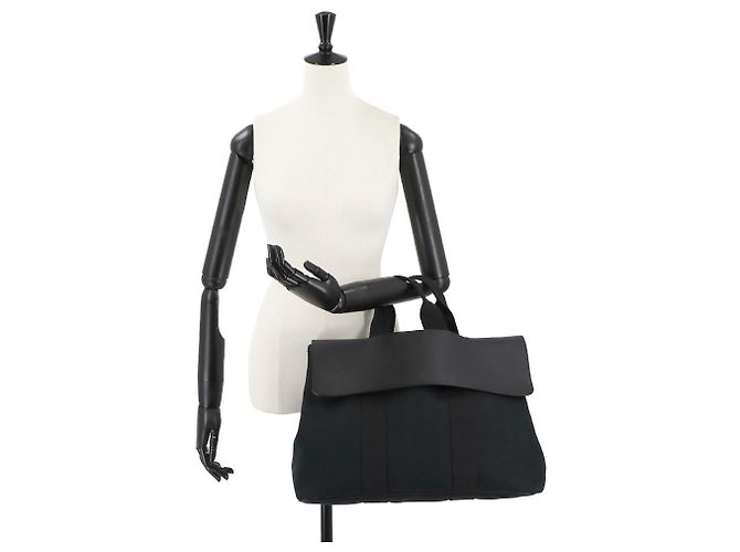 Borsa Hermès Valparaiso MM Nero - vista 10