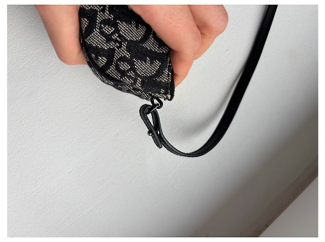Borsa Saddle Christian Dior Nera in tessuto Nero - vista 15