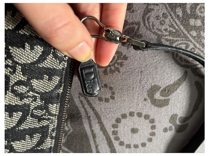Borsa Saddle Christian Dior Nera in tessuto Nero - vista 3