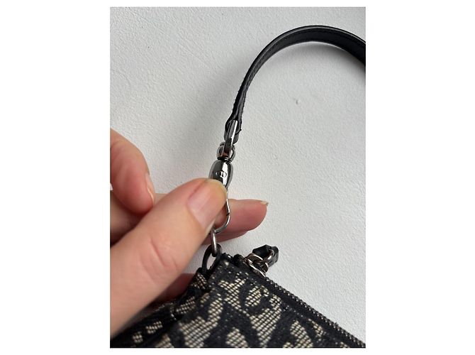 Borsa Saddle Christian Dior Nera in tessuto Nero - vista 4