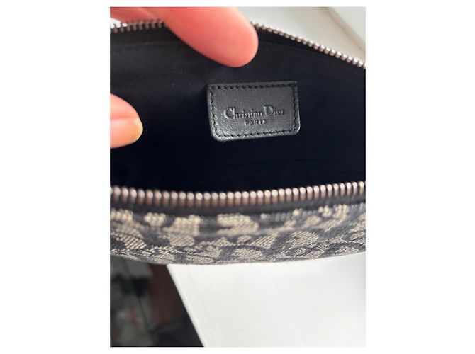 Borsa Saddle Christian Dior Nera in tessuto Nero - vista 8