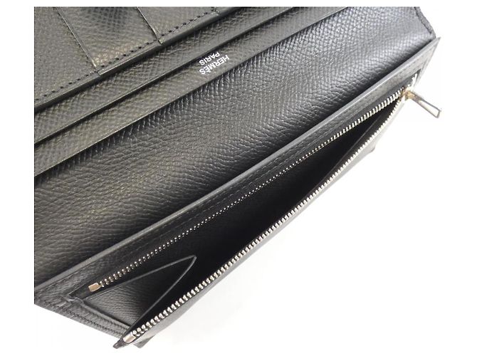 Cartera Larga Epsom Béarn de Hermès Negro - vista 8