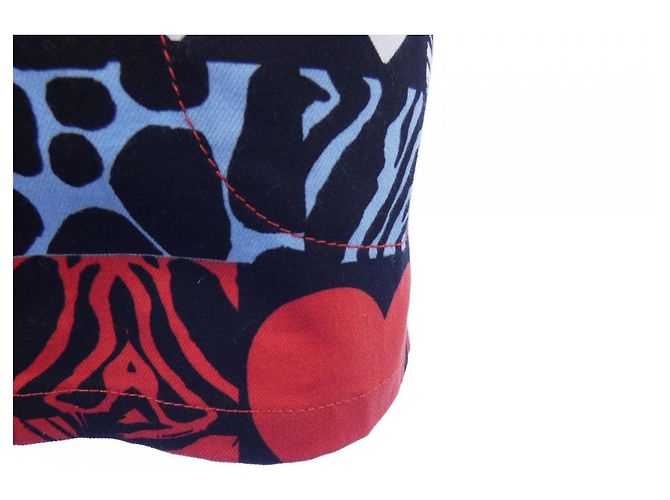 Hermès Hermes Rock Schwarz Rot Blau - Ansicht 6
