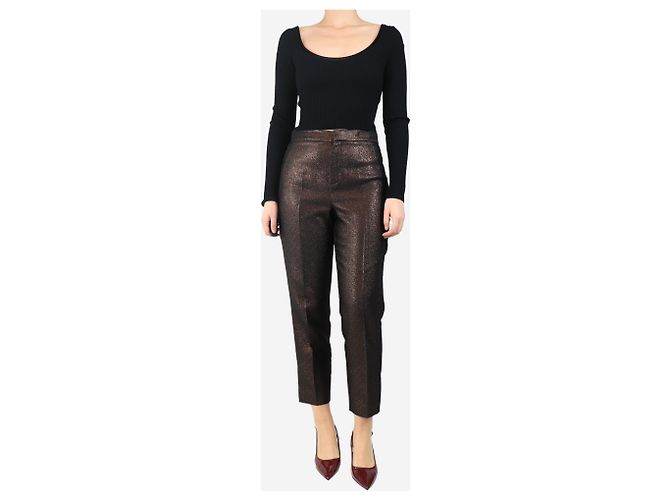 Strenesse Pantalones brillantes de bronce - talla UK 14 - vista 2