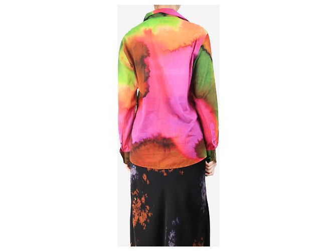 Dries Van Noten Mehrfarbiges Hemd - Größe UK 10 Mehrfarben - Ansicht 2
