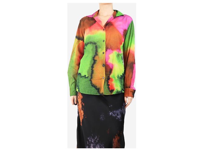 Dries Van Noten Mehrfarbiges Hemd - Größe UK 10 Mehrfarben - Ansicht 3
