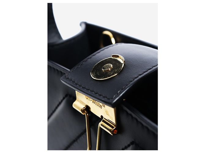 Off White Borsa Tote Cross 24 nera Nero - vista 7