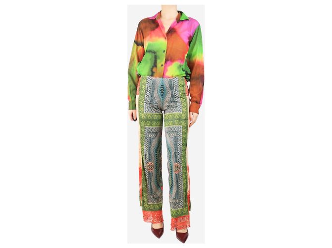 Jean Paul Gaultier Green De Banque Hose - Größe M Grün - Ansicht 2