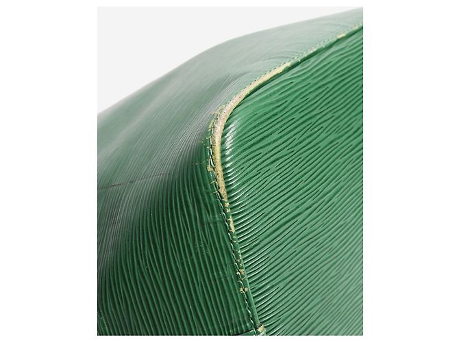 Louis Vuitton Borsa a secchiello Noe verde in pelle Epi - vista 4