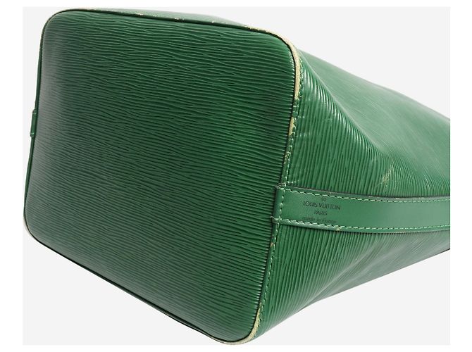 Louis Vuitton Borsa a secchiello Noe verde in pelle Epi - vista 5