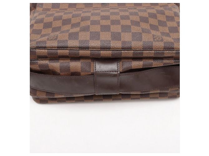 Borsa a tracolla in pelle Damier Naviglio di Louis Vuitton Marrone - vista 13