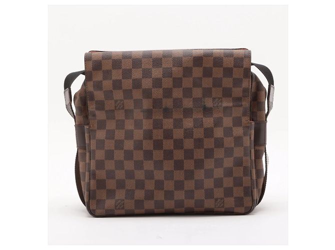Borsa a tracolla in pelle Damier Naviglio di Louis Vuitton Marrone - vista 2