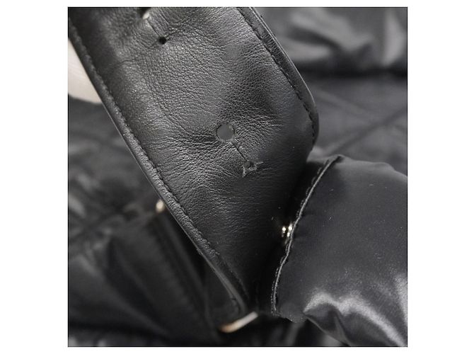 Chanel Cambon Nylon Rucksack Schwarz - Ansicht 11