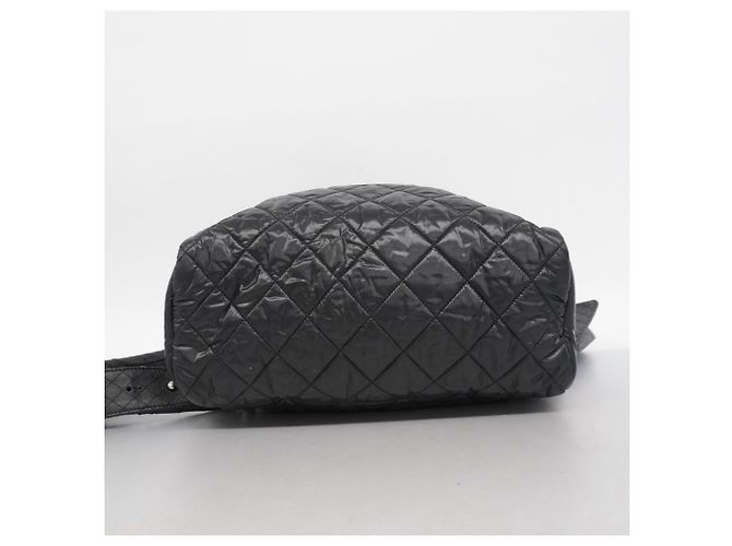 Chanel Cambon Nylon Rucksack Schwarz - Ansicht 3