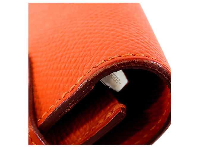 Cartera Longa Kelly Epsom Naranja Hermès - vista 13