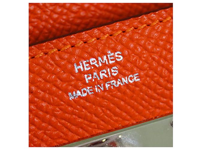 Cartera Longa Kelly Epsom Naranja Hermès - vista 4