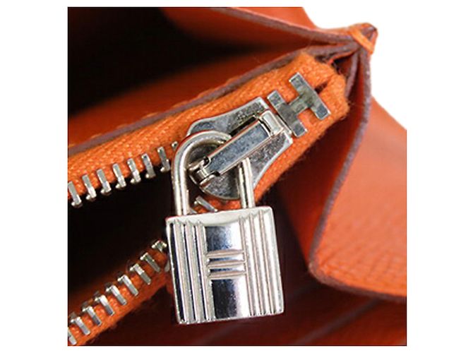 Cartera Longa Kelly Epsom Naranja Hermès - vista 7