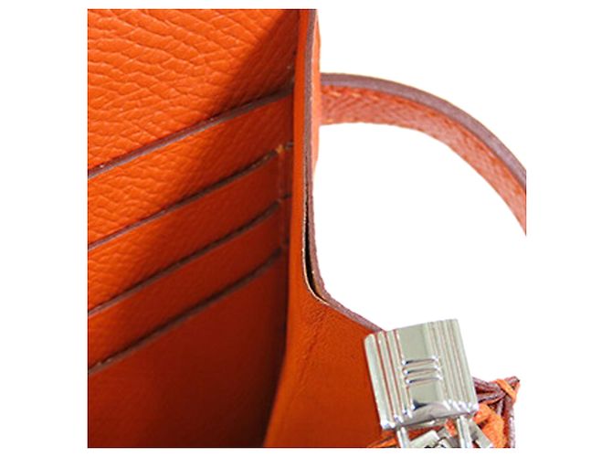 Cartera Longa Kelly Epsom Naranja Hermès - vista 8