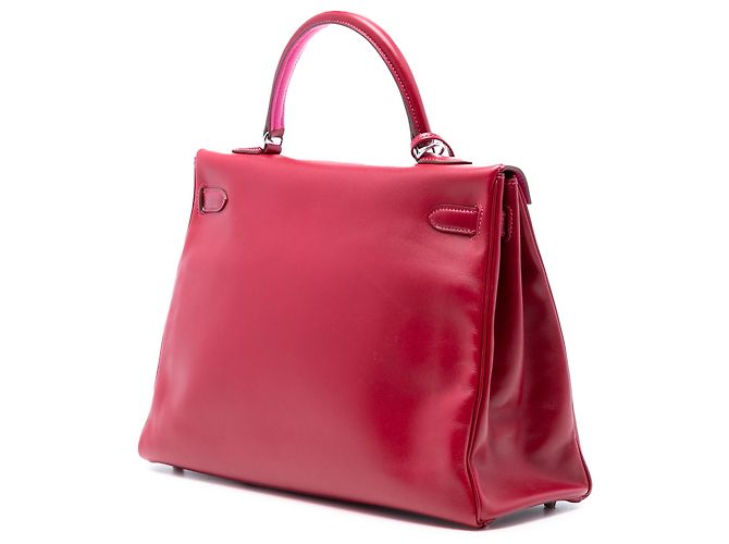 Hermès Scatola Rossa Vitello Verso Kelly II Retourne 35 Rosso - vista 2