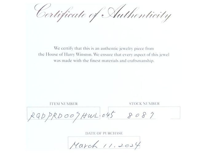 Harry Winston Diamantring aus Platin 950 - Ansicht 8