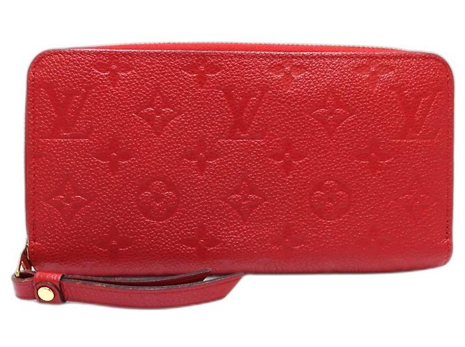 Louis Vuitton Monogram Empreinte Long Wallet Red - view 10