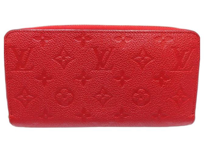 Louis Vuitton Monogram Empreinte Long Wallet Red - view 2