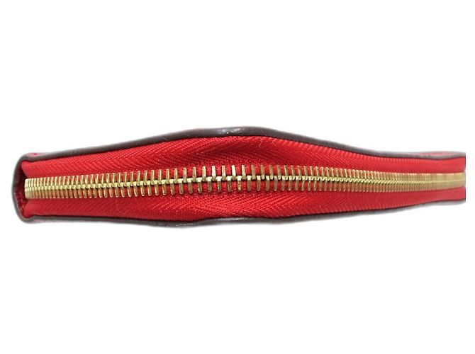 Louis Vuitton Monogram Empreinte Long Wallet Red - view 4