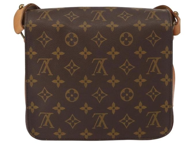 Borsa Cartouchiere Louis Vuitton Monogram Canvas MM Marrone - vista 2