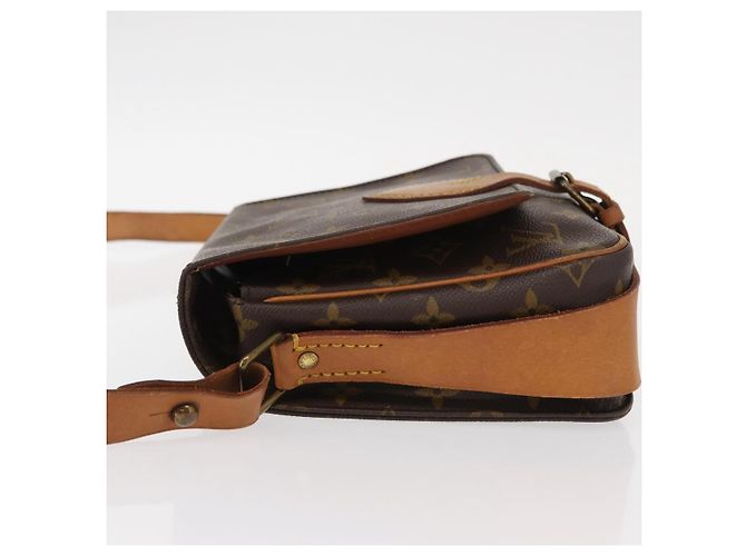Borsa Cartouchiere Louis Vuitton Monogram Canvas MM Marrone - vista 4