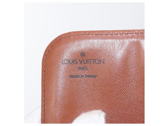 Borsa Cartouchiere Louis Vuitton Monogram Canvas MM Marrone - vista 6