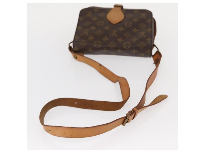 Borsa Cartouchiere Louis Vuitton Monogram Canvas MM Marrone - vista 7