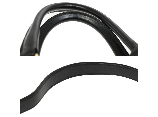 Salvatore Ferragamo Gancini Tote aus Leder Schwarz - Ansicht 7