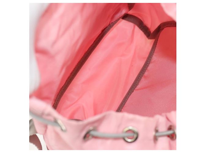 Prada Double Buckle Backpack Tessuto Small Pink - view 5
