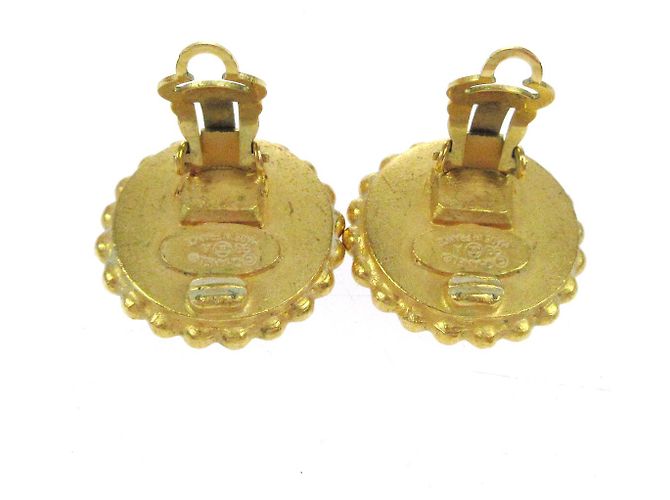 Chanel CC Round Metal D'oro - vista 2