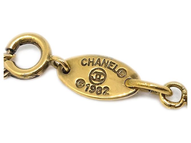 Pendente Chanel CC in metallo D'oro - vista 4