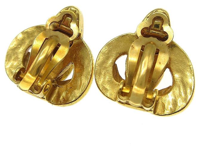 Chanel Vintage CC Heart Clip-On Metal Small D'oro - vista 5