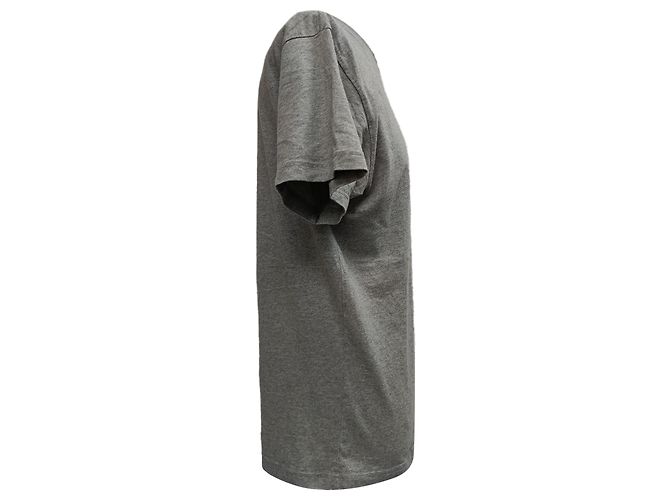 Camiseta de algodón gris con estampado del logo Jacquemus - vista 2
