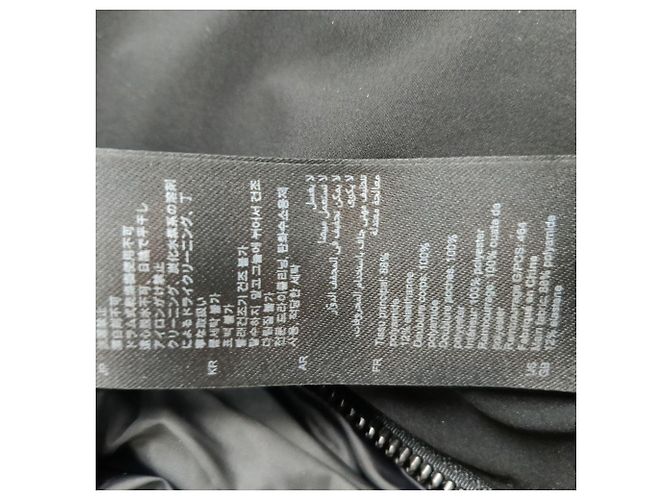 Sandro gesteppte Daunenjacke mit Reißverschluss aus schwarner Polyamid Schwarz - Ansicht 4