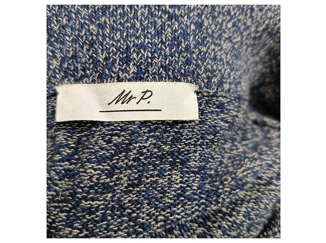 Autre Marque Camisa Polo de Manga Corta de Punto Mr. P. en Algodón Azul Marino - vista 5
