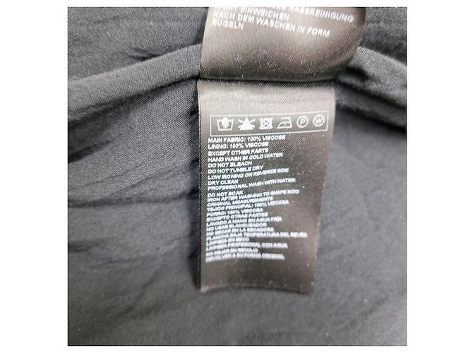 Ba&Sh Ulla V-Ausschnitt Midi-Kleid aus schwarzer Viskose - Ansicht 4