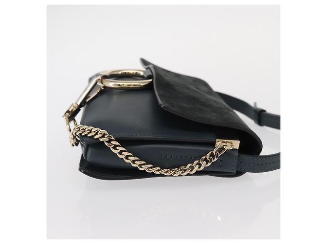 Chloé Borsa a Spalla Faye in Pelle e Camoscio - Piccola Verde - vista 3