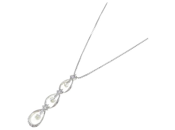 Autre Marque Collana di diamanti in oro bianco Au750 Argento - vista 2