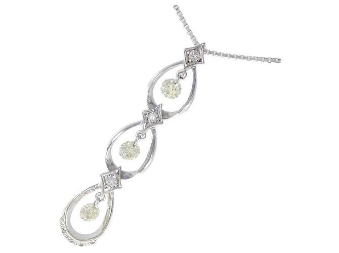 Autre Marque Collana di diamanti in oro bianco Au750 Argento - vista 3