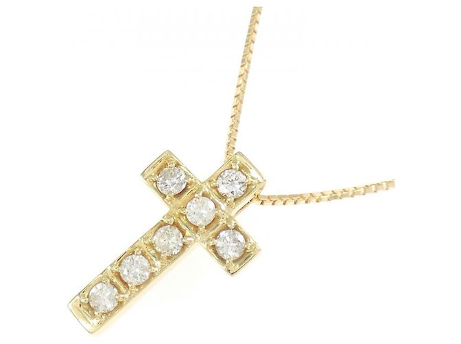Autre Marque Collana a Croce con Diamanti Au750 D'oro - vista 3