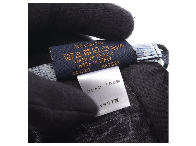 Louis Vuitton Monogram Wandteppich Baumwollzubehör Blau - Ansicht 6